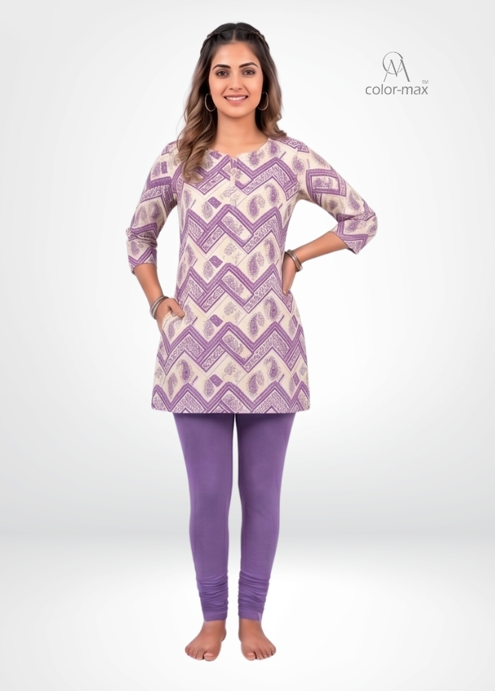 LILAC - Premium Cotton Lycra Chudi Leggings
